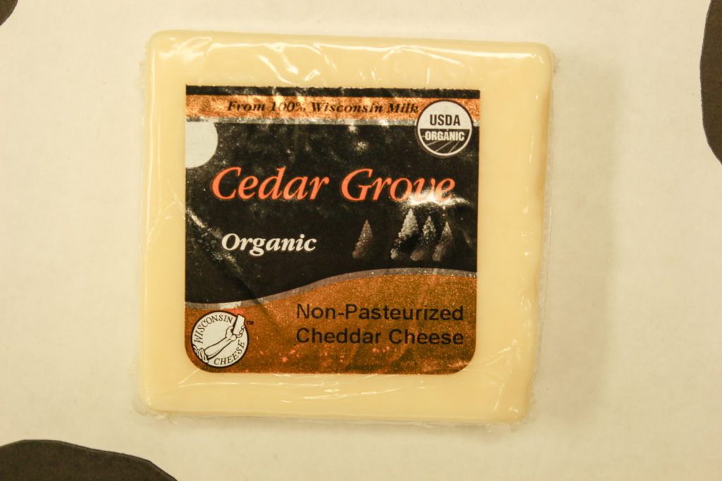 Cedar Grove Cheese | Organic Non-Pasturized Cheddar